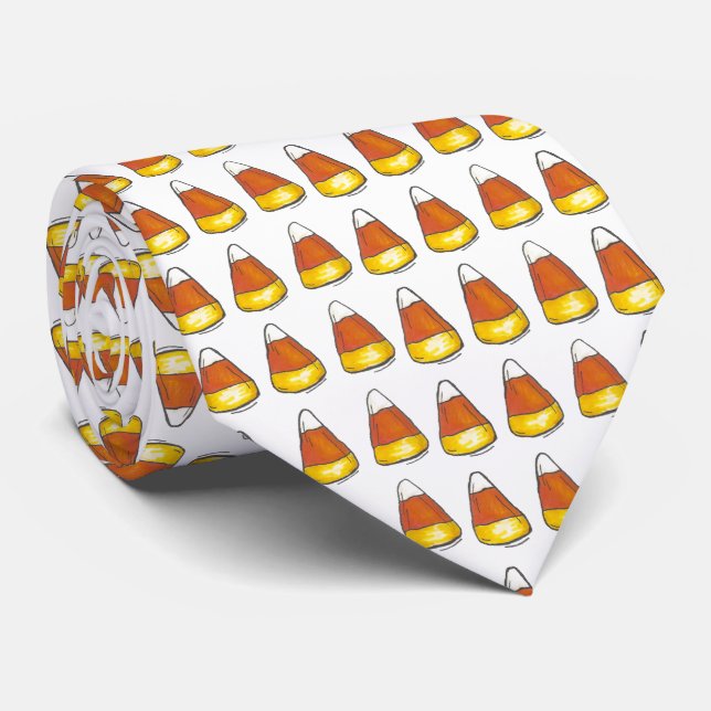 Cravate Halloween Thanksgiving Corne Necktie (Roulé)