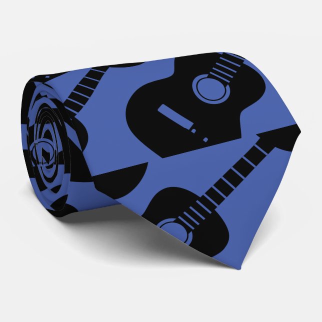 Cravate HAMbyWG - Guitares acoustiques (Roulé)