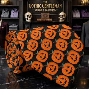 Cravate Happy Halloween Jack-o'-lantern Illustration Art