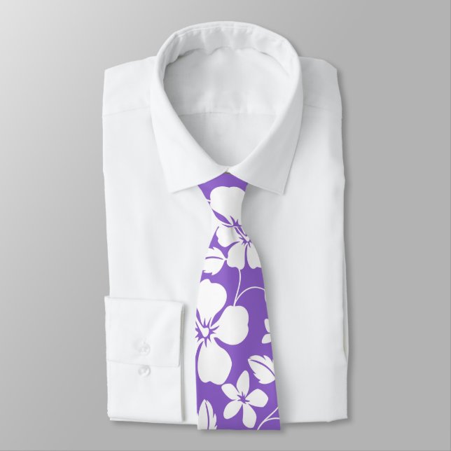 CRAVATE HAWAIIAN HULA (VIOLET LÉGER) (Attaché)