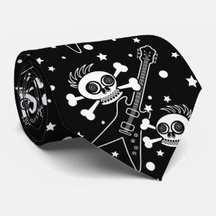 Cravate Heavy Metal Skulls Tie