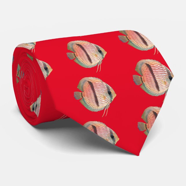 Cravate Heckel Blue Discus (Roulé)