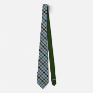 Cravate Henderson Scottish Clan Tartan Solid vert initial