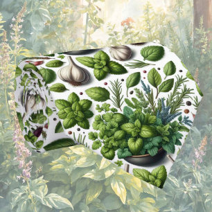 Cravate Herbes fraîches de jardin Chemise de cuisine pou