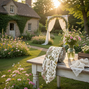 Cravate Herbier Botanique Vintage