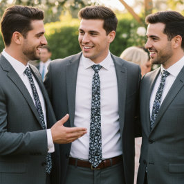 Cravate Hérone de Parties scintillant diamant argenté