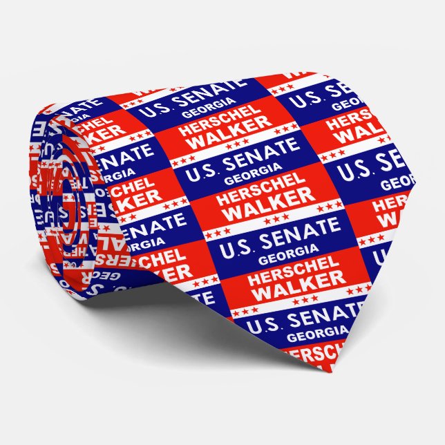 Cravate Herschel Walker Sénat américain Géorgie 2022 (Roulé)