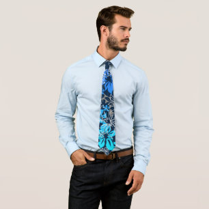 Cravate Hibiscus Hawaii Necktie