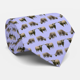 Cravate Highland Cow Frenzy Tie Double Sided Print(Lilac)