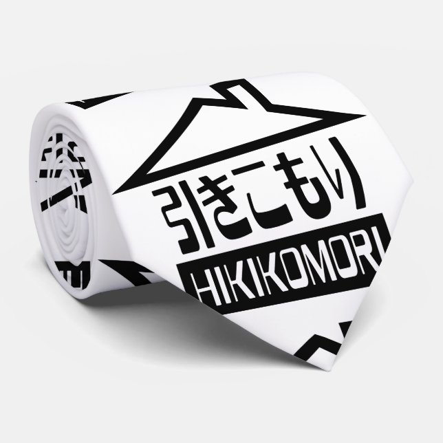 Cravate Hikikomori 引 き こ も り Japonais (Roulé)