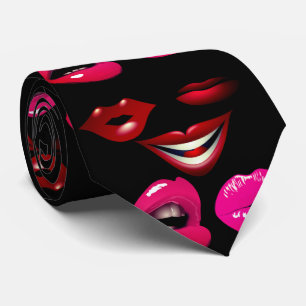 Cravate Hilarious Funky Sensual Lips Gigolo Playboy