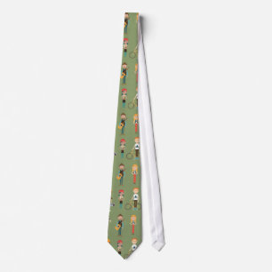 Cravate Hip Cartoon People Illustrations Motif (Vert)