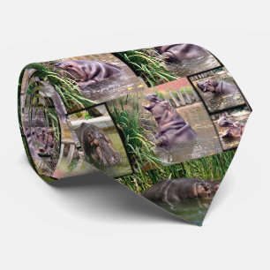 Cravate Hippo Photo Collage,