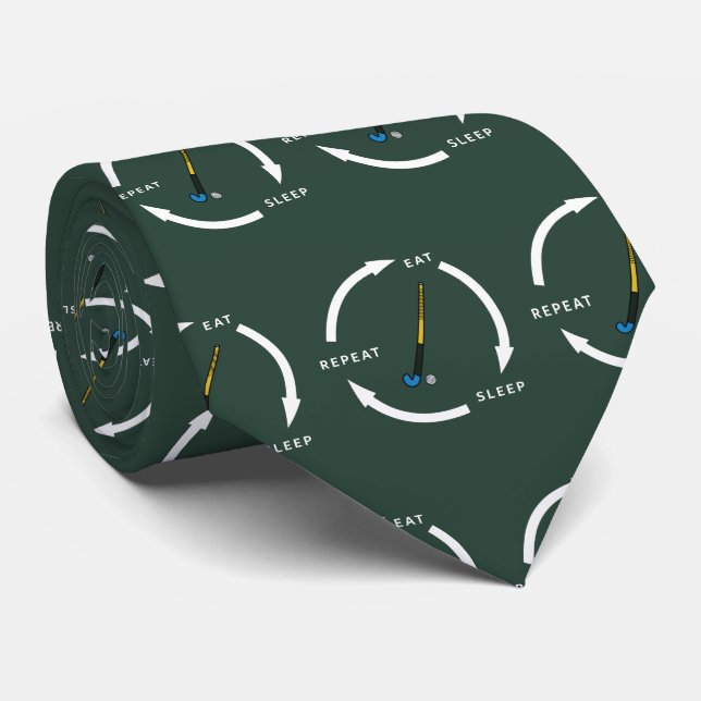 Cravate Hockey de terrain Dormir Répéter le ventilateur de (Roulé)