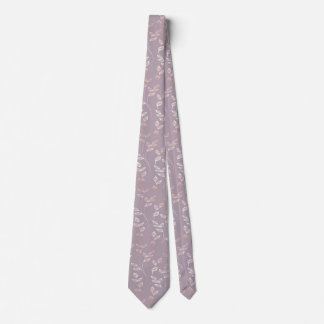 Cravate Hojas en Gris Brillante