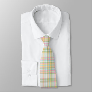 Cravate homme plaid - Couleurs de ressort {S2D3}