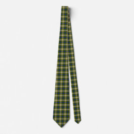 Cravate Homme vert jaune et bleu plaid