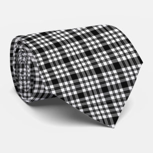 Cravate Hommes Designer blanc et noir