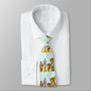 Cravate Hommes Western Cartoon Cowboy Cowgirl Mutton Busti