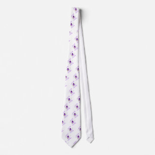 Cravate Hot Dog Funny Ski Carlin violet Veste et Skis