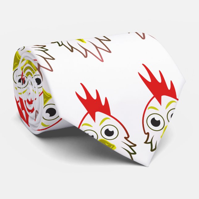 Cravate Huhn Gockel (Roulé)