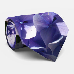 Cravate Hydrangée violette