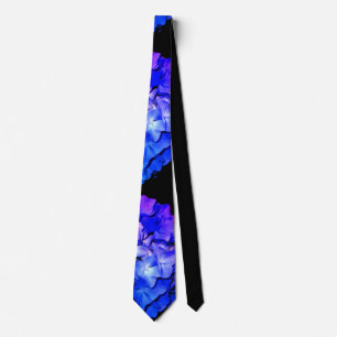 Cravate Hydrangée violette