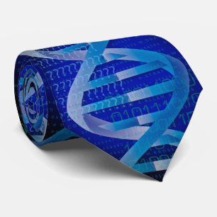 Cravate ID ADN Médicale Science Bleu