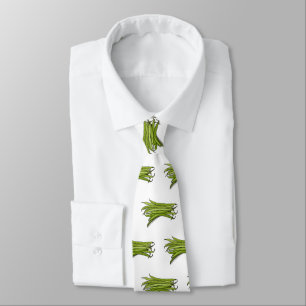 Cravate Illustration de haricots verts