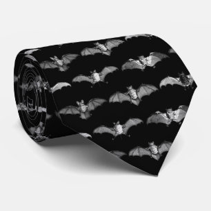 Cravate Illustrations détaillées de chauves-souris motif n