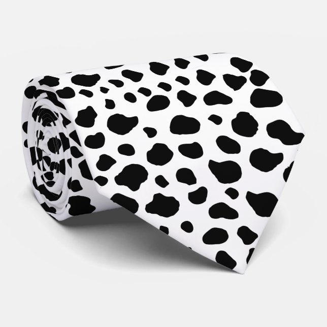 Cravate Impression De Vache, Motif De Vache, Spots De Vach (Roulé)