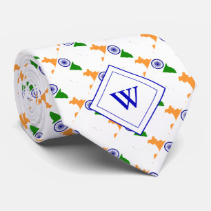 Cravate INDE Écriture chrétienne Monogramme Drapeau