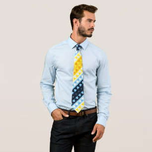 Cravate Indicateur de la fierté AroAce Super géométrique B