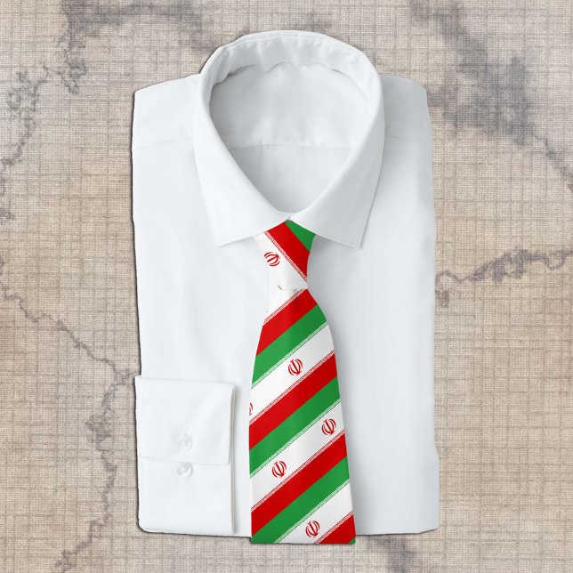 Cravate Iran Cravates, mode Drapeau iranien, affaires (Créateur téléchargé)