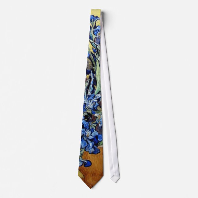 Cravate iris bleus, Van Gogh (Devant)