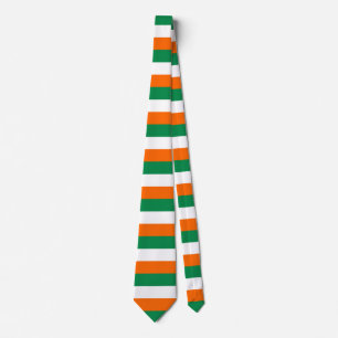 Cravate irlande côte d'ivoire miami niger drapeau rayures 