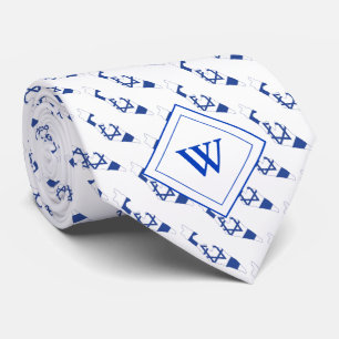 Cravate ISRAEL Christian Scripture Monogram Flag