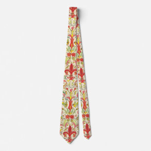 Cravate Italien Florentine Fleur de Lis Motif