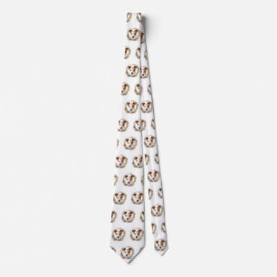Cravate Jack Russell Christmas Wreath Festive Pup