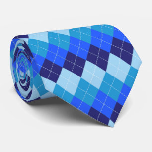 Cravate Jacquard bleu - Marine, bleu ciel, bleu pâle