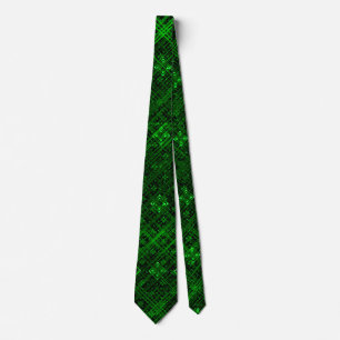Cravate Jacquard verte