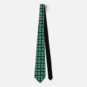 Cravate Jade et Turquoise avec or