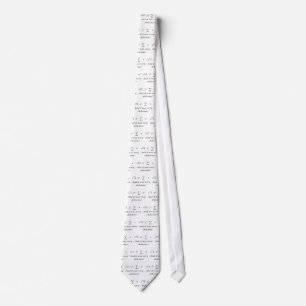 Cravate J'ai mangé une certaine chemise de maths de tarte