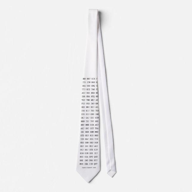 Cravate Japan Airport Code(IATA) Tie (Devant)
