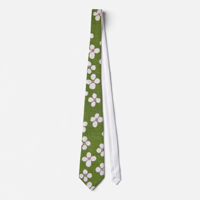 Cravate Japonais KIMONO Textile, Floret Motif (Devant)