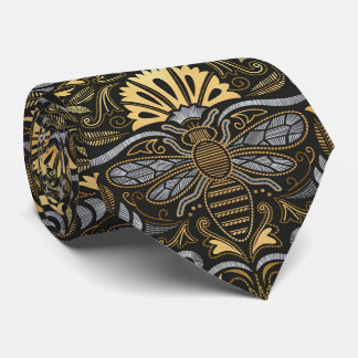 Cravate Jardin d'abeilles Queen // style passementerie bro