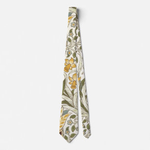 Cravate Jardin de jonquilles William Morris Fleur Classiqu