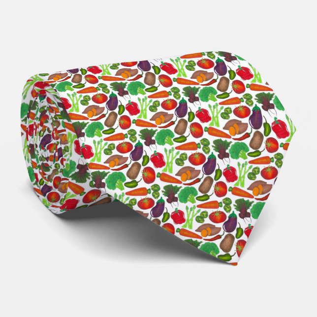 Cravate Jardin végétal Produire Légumes de marché écologiq (Roulé)