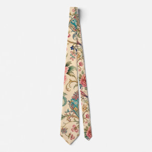 Cravate Jardins de Shiraz Oiseaux chanteurs & Chintz de