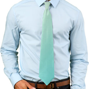 Cravate Jaune clair et bleu clair Vert Aqua Gradient